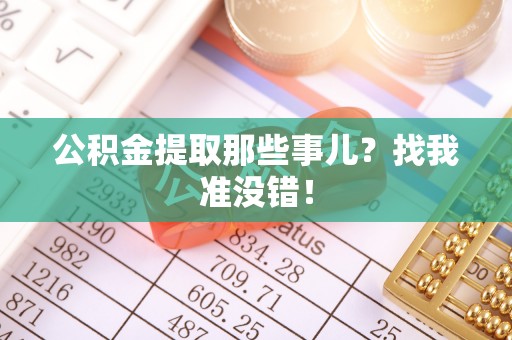 衡阳公积金提取那些事儿？找我准没错！